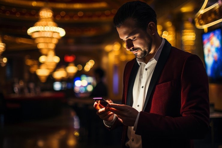 Kartu fitur Blackjack di layar ponsel